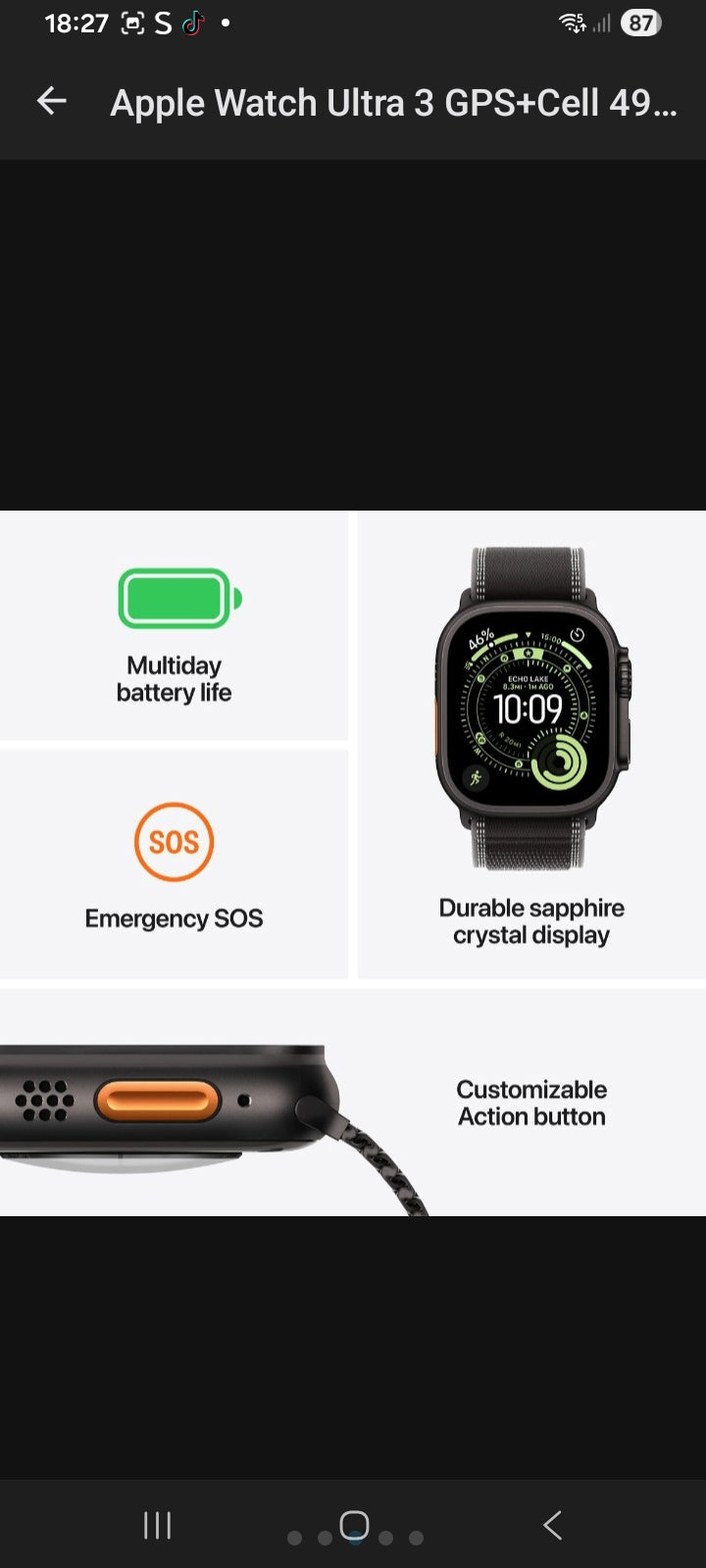 Apple watch Ultra 3