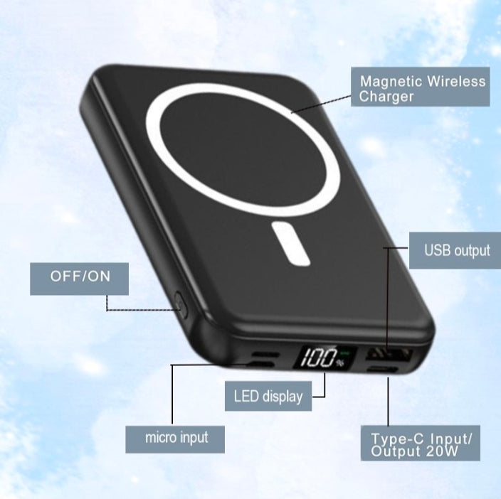 Magnetic Power Bank 10000mAh